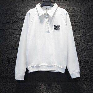 Miu Miu Women's Business Sports Casual White Top